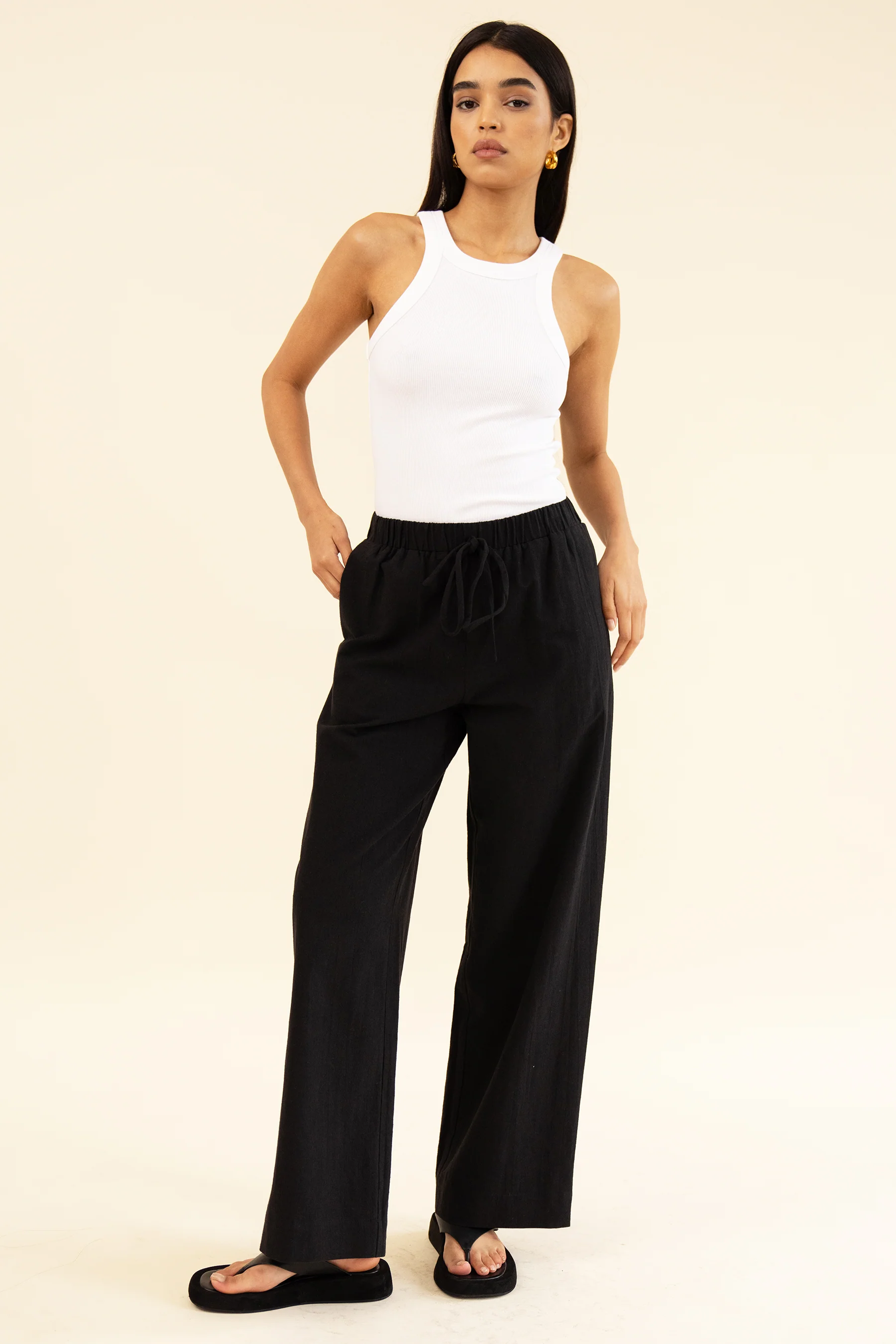 APARTMENT PANT - LINEN NOIR - Image 2