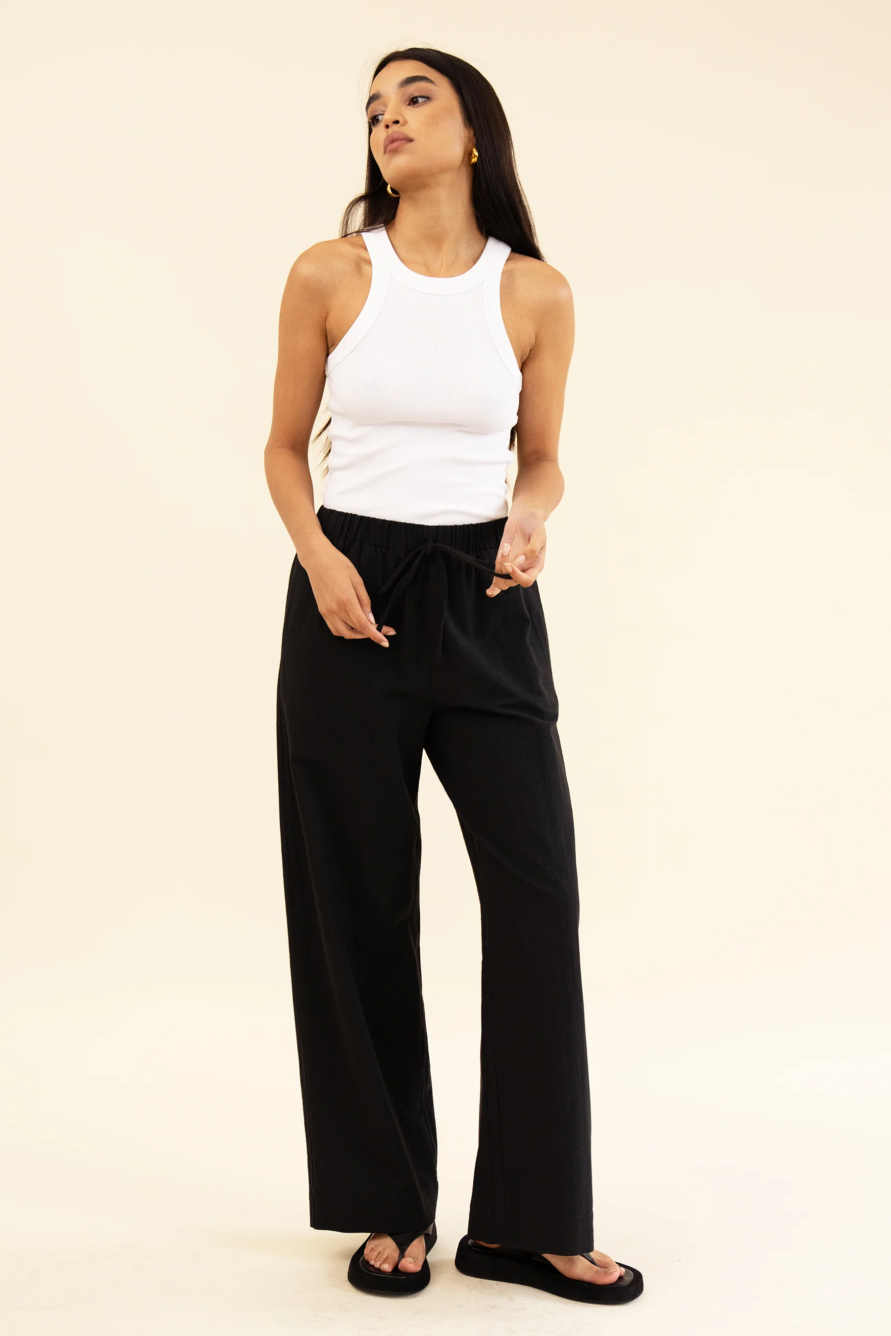 APARTMENT PANT - LINEN NOIR - Image 3