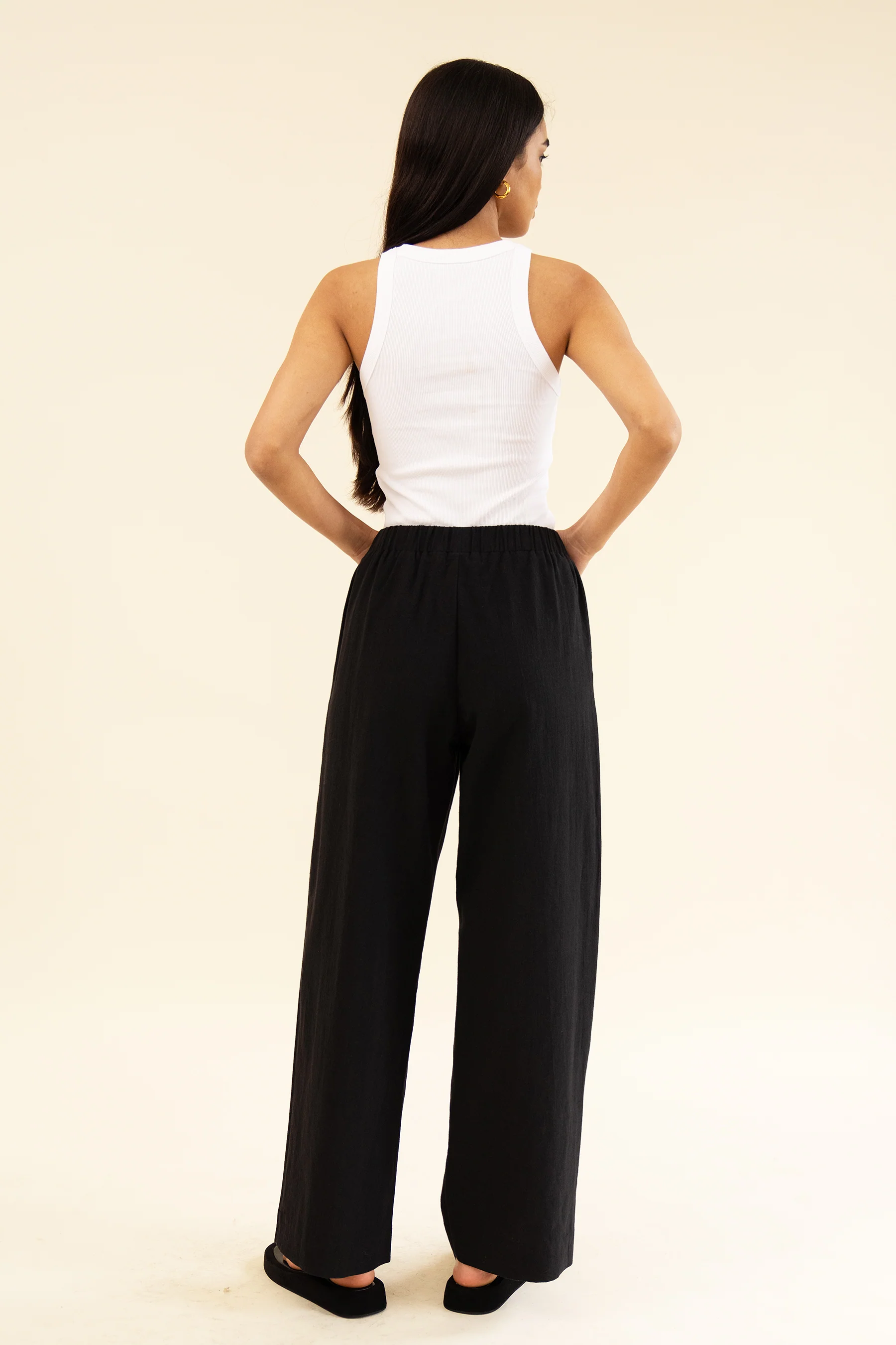 APARTMENT PANT - LINEN NOIR - Image 6