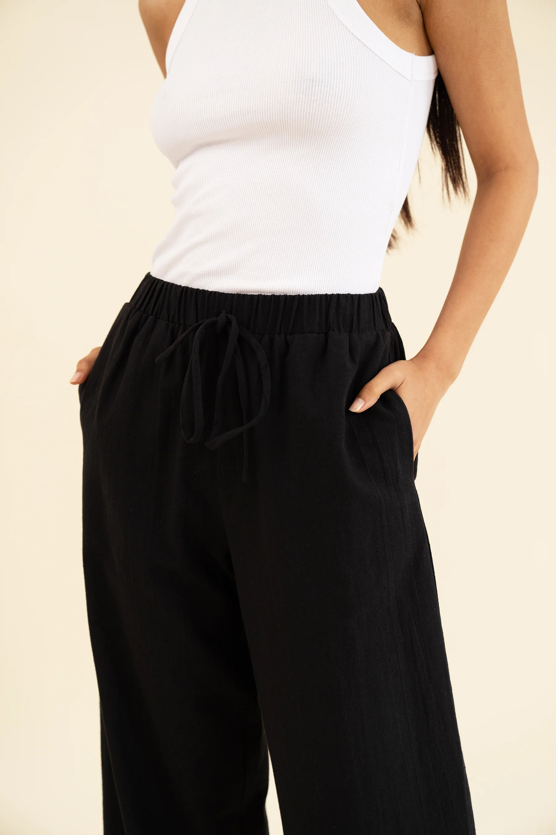 APARTMENT PANT - LINEN NOIR - Image 7