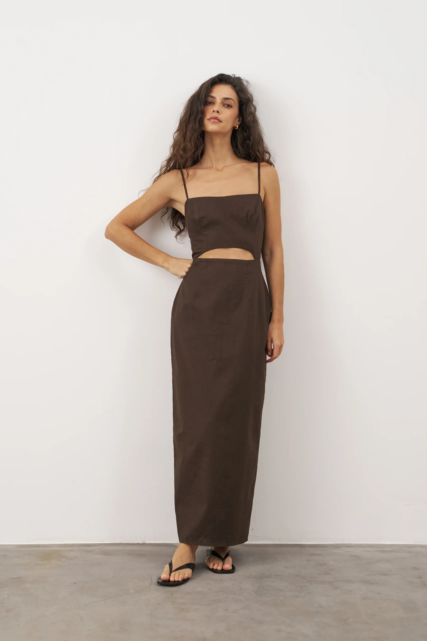 BELLA DRESS - BRUN - Image 3