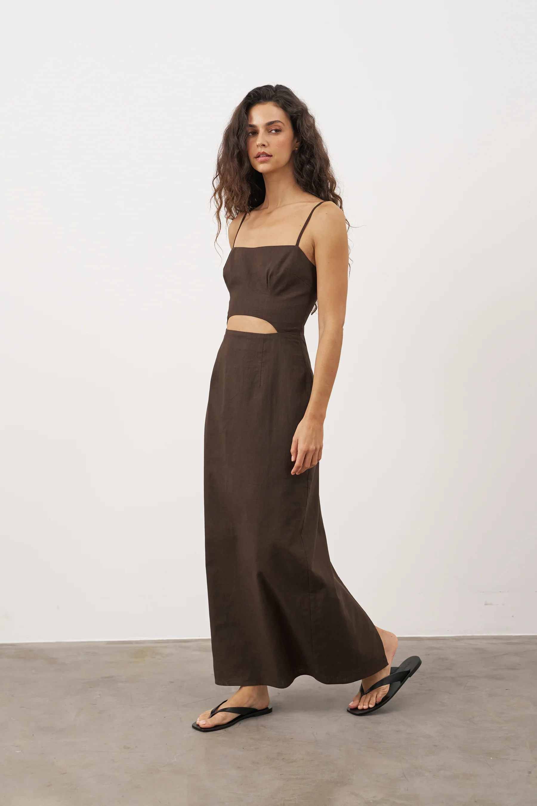 BELLA DRESS - BRUN - Image 4