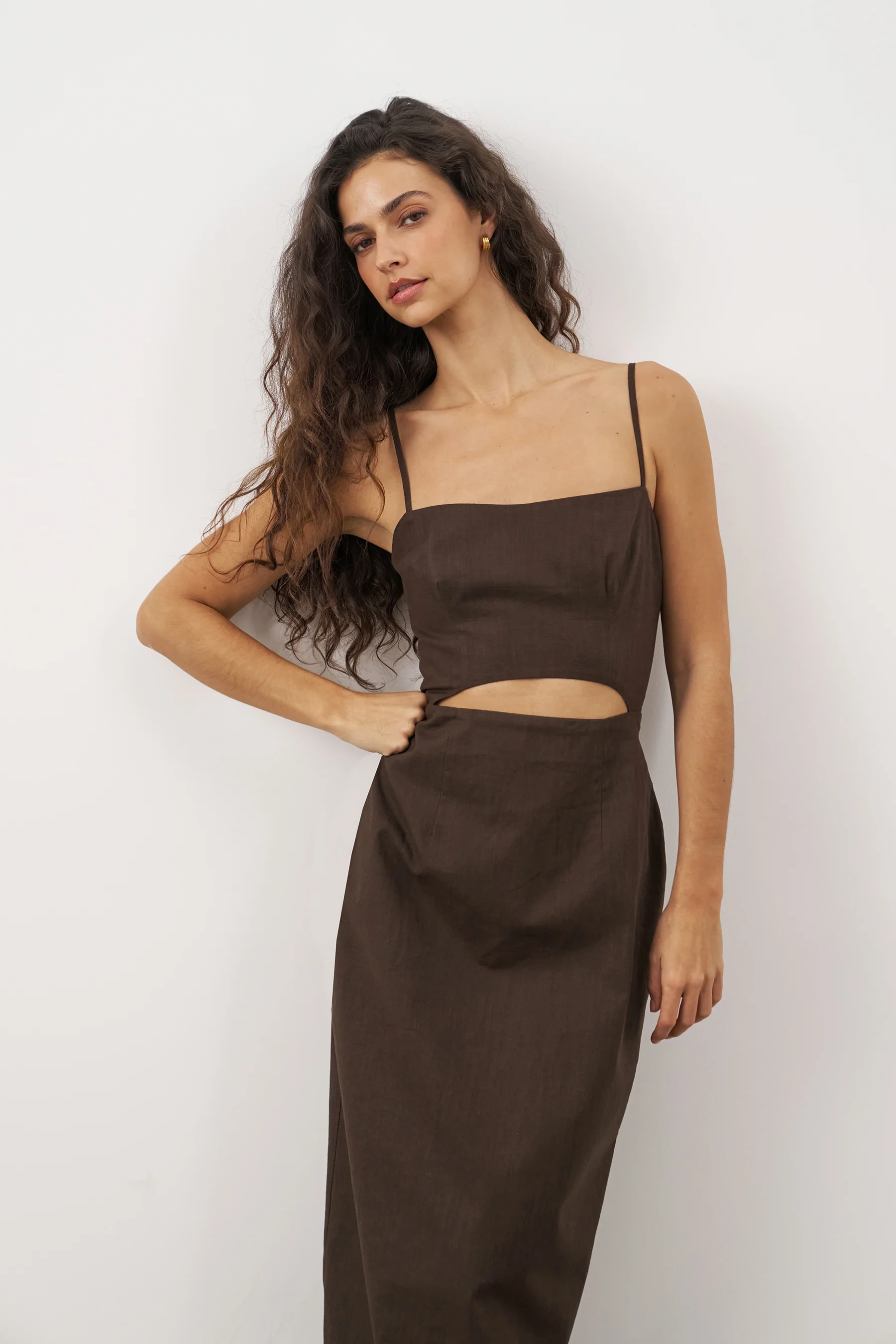 BELLA DRESS - BRUN - Image 5