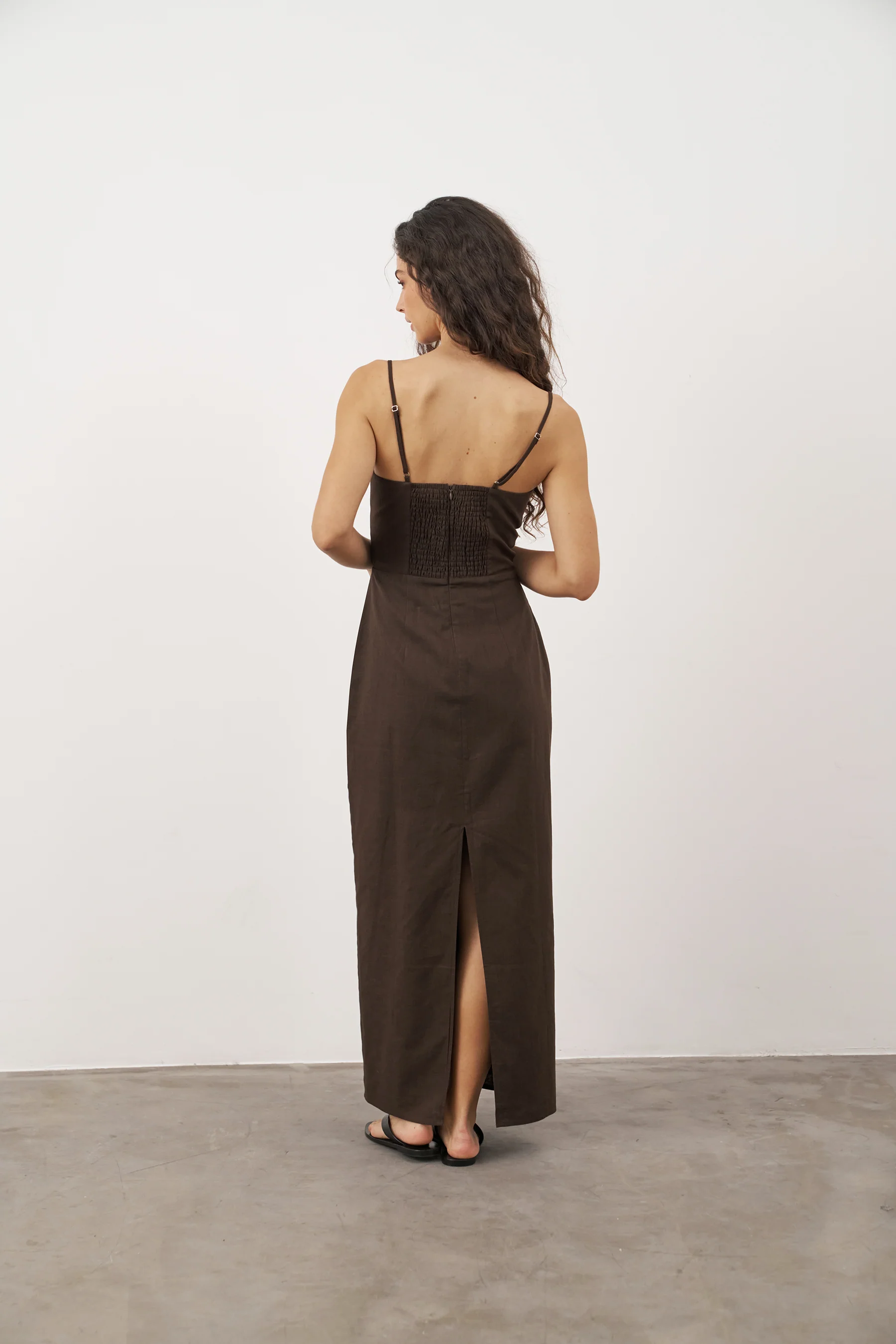 BELLA DRESS - BRUN - Image 6