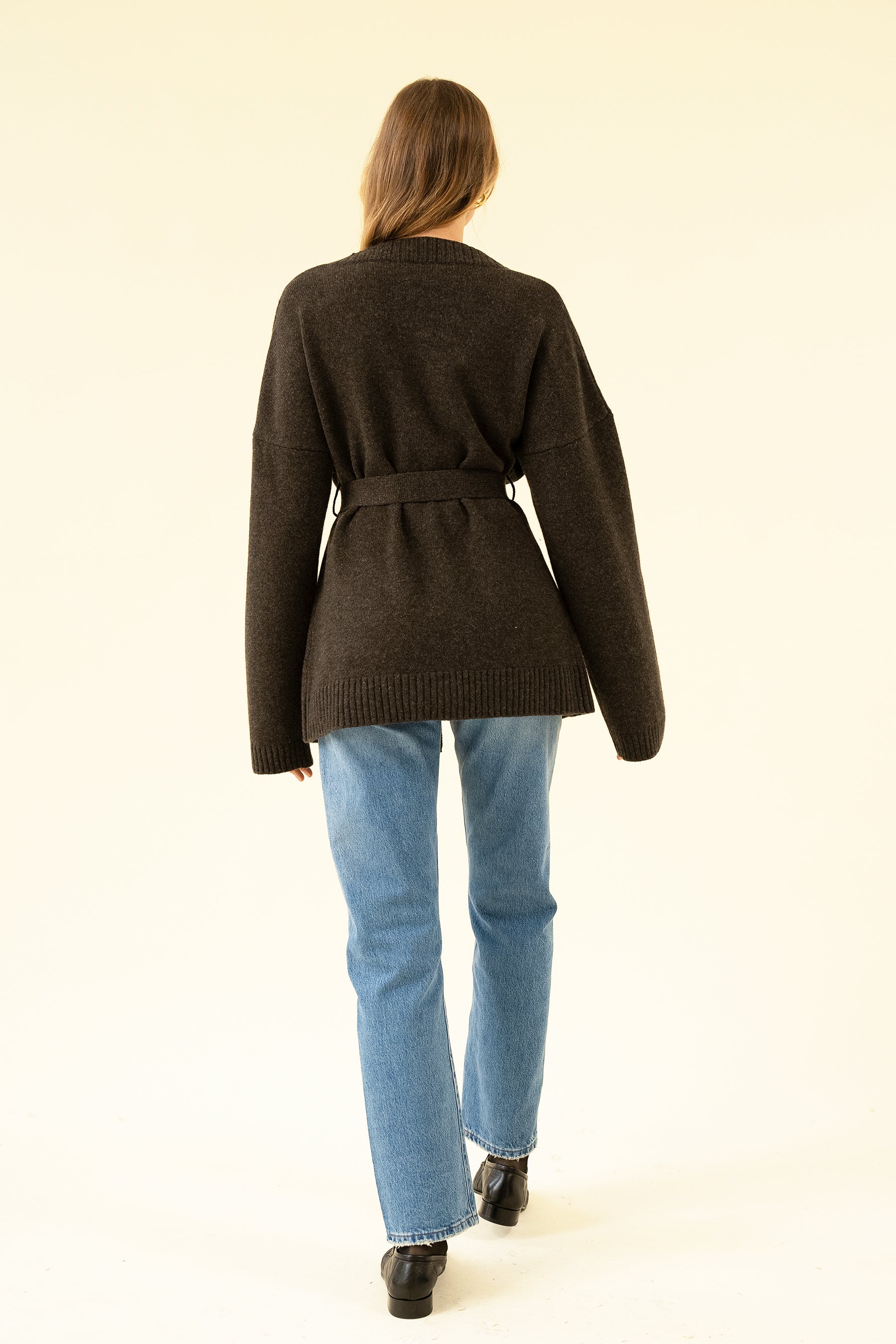 CALLIE CARDIGAN - COFFEE - Image 4