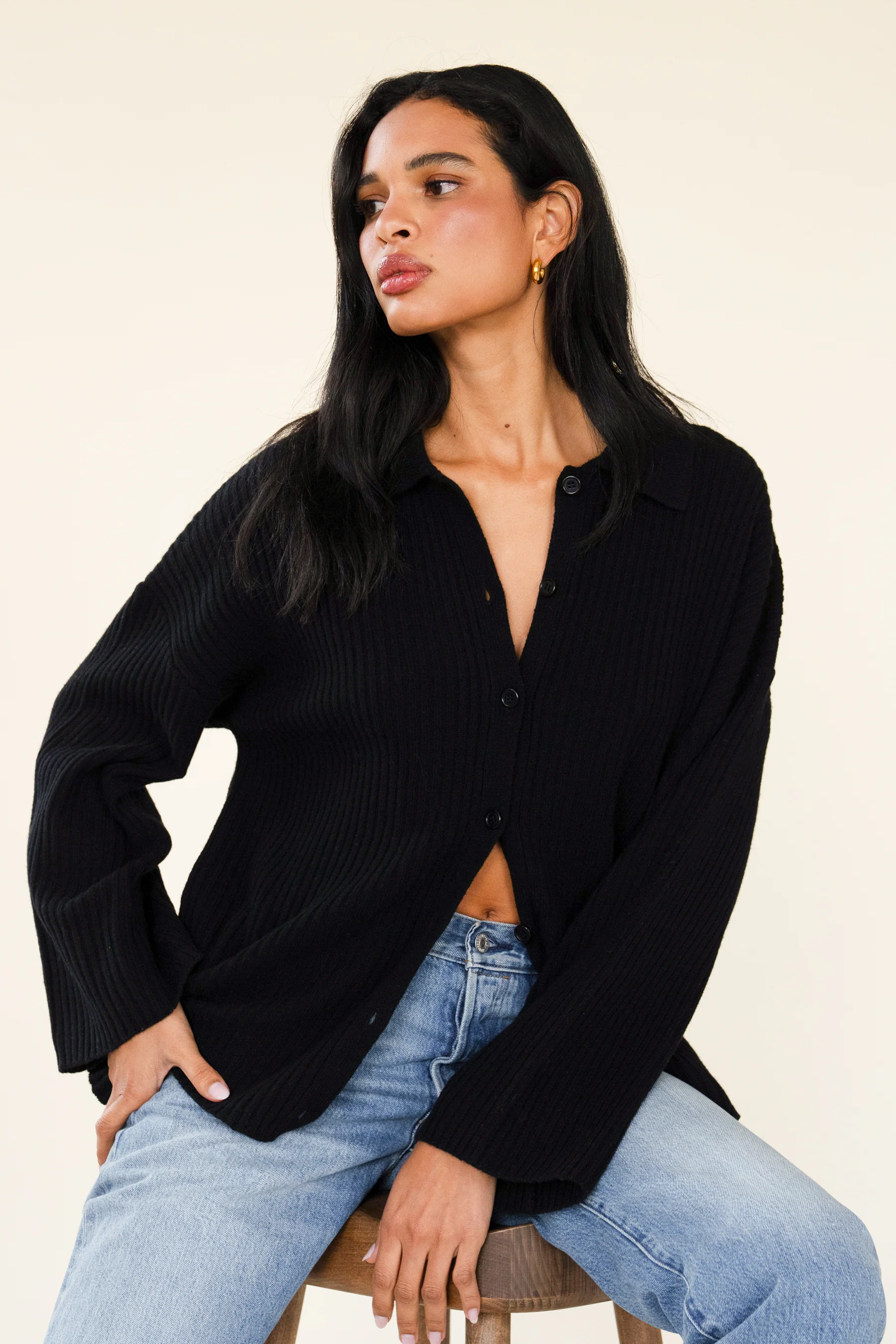 CLIO CARDIGAN - NOIR - Image 2