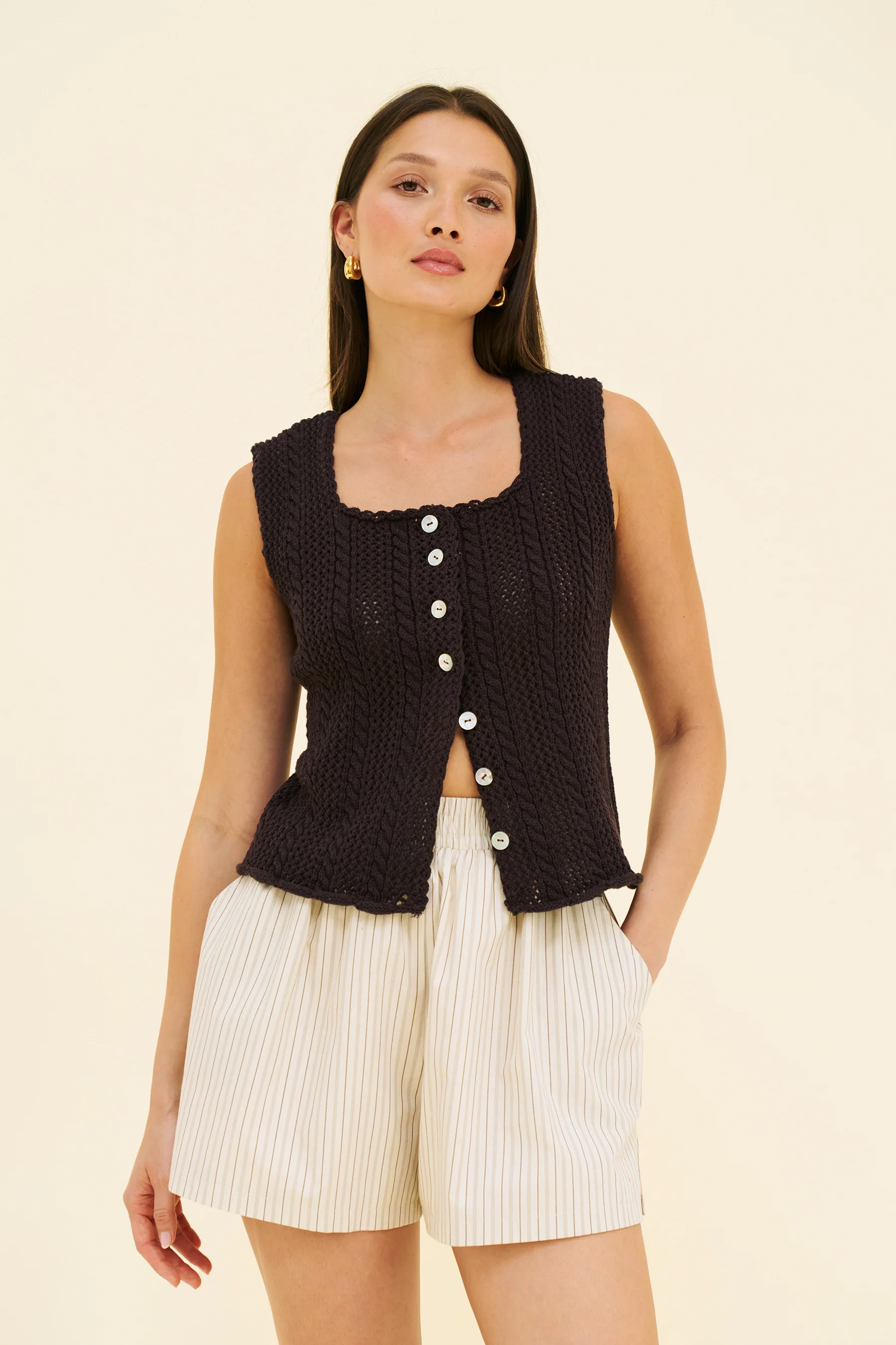 ELLE KNIT - COFFEE