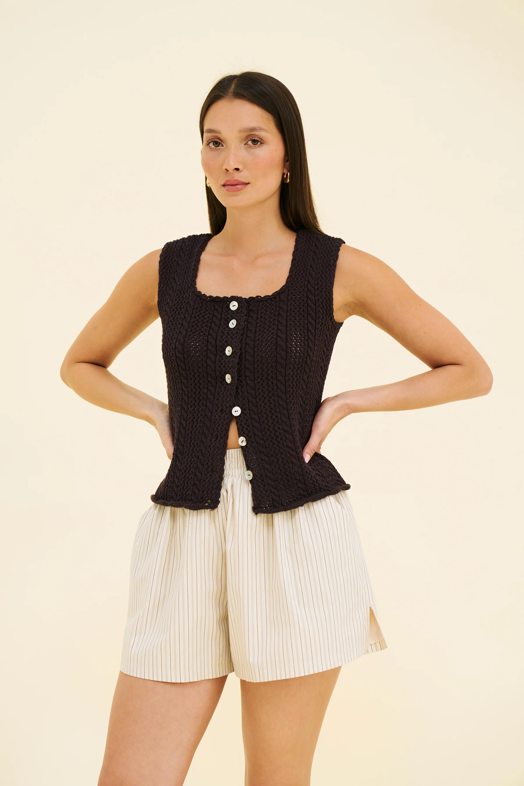 ELLE KNIT - COFFEE - Image 2