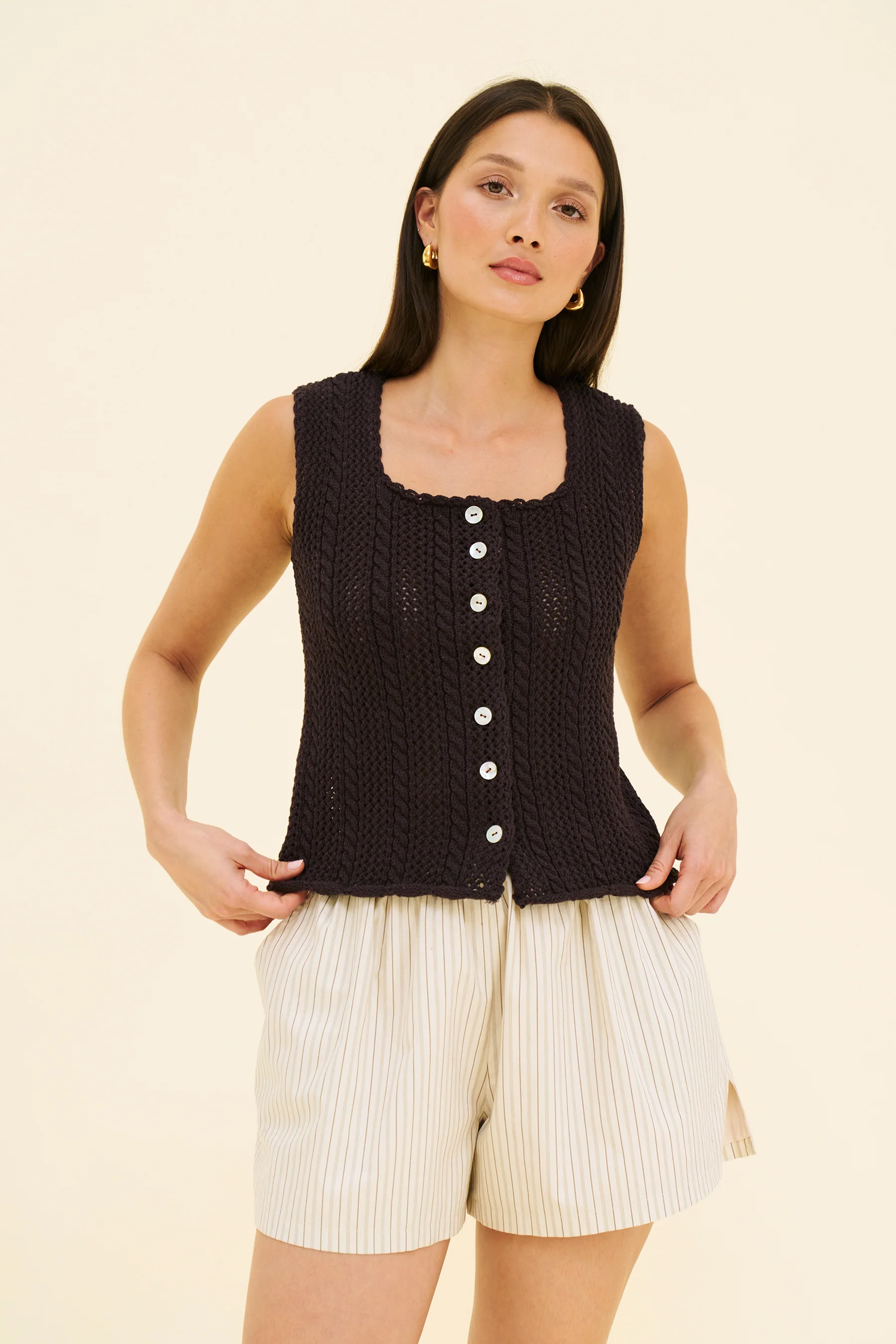 ELLE KNIT - COFFEE - Image 3