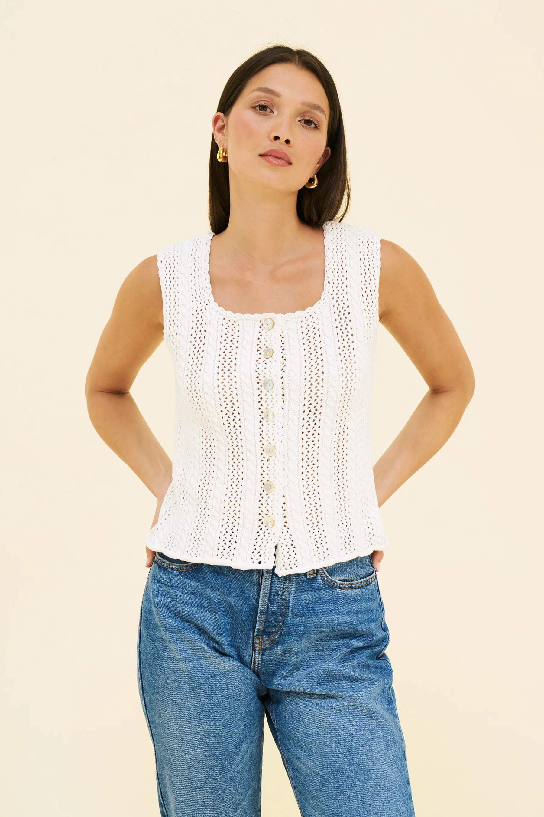 ELLE KNIT - WHITE