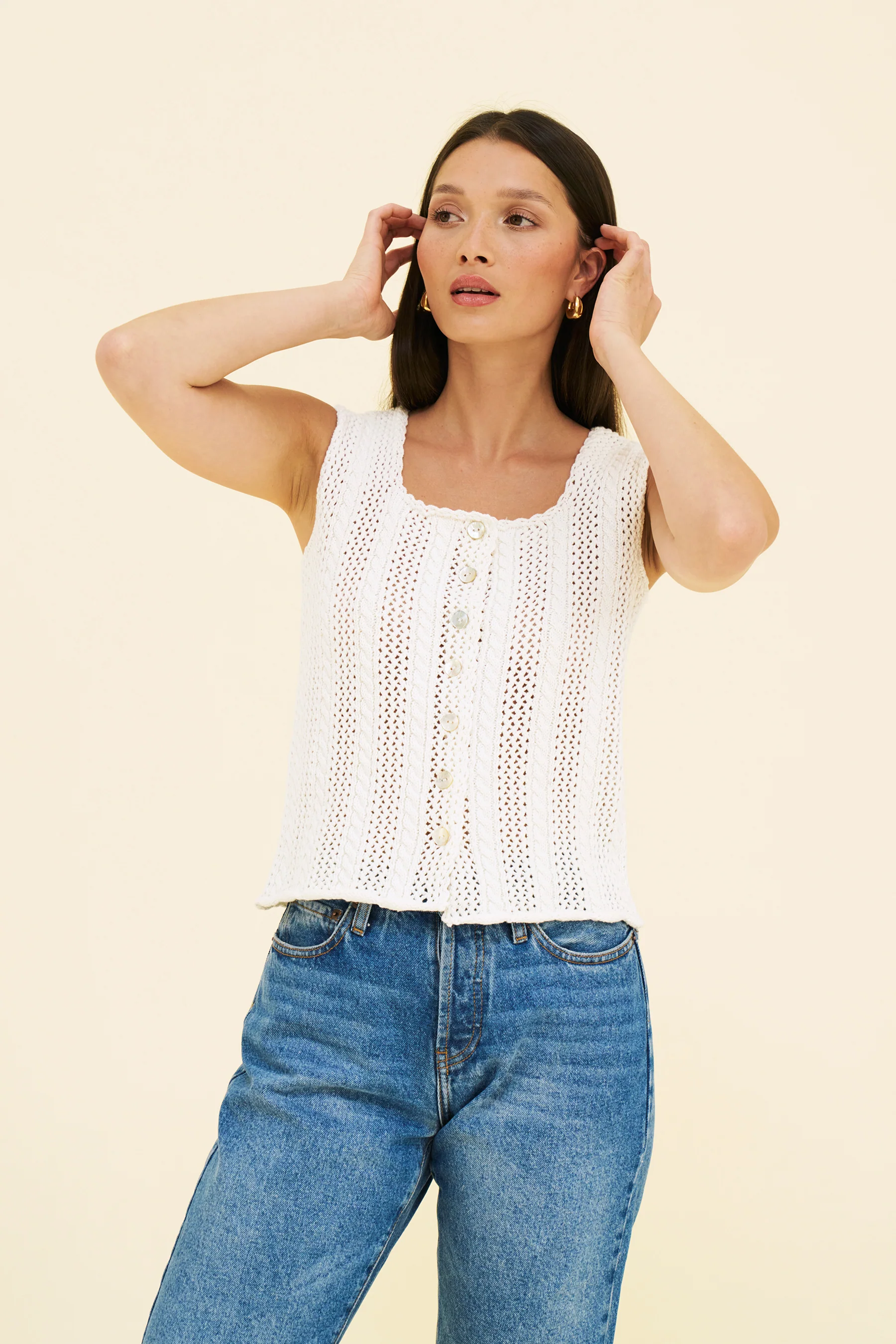 ELLE KNIT - WHITE - Image 2