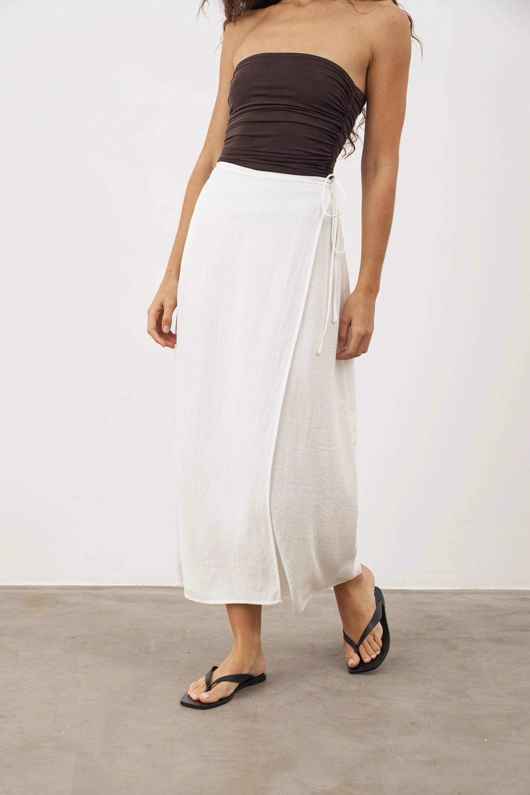 LARA MAXI SKIRT - WHITE - Image 5