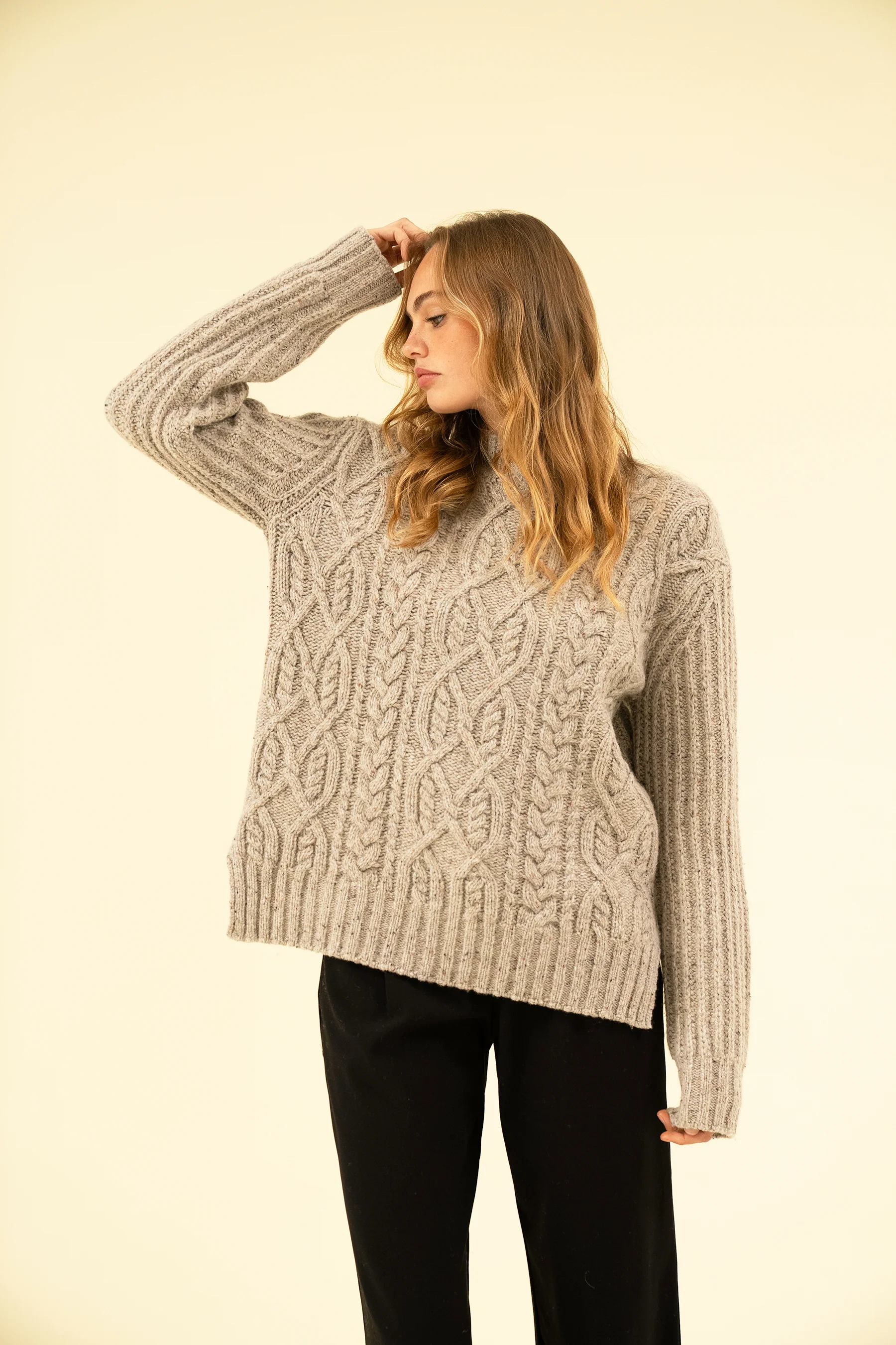 LUNA KNIT - FLAX MARL - Image 6
