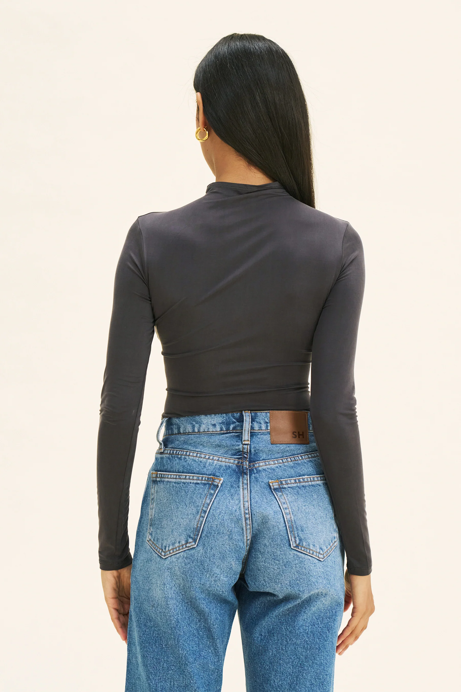NATASHA HIGH NECK - GREY - Image 6
