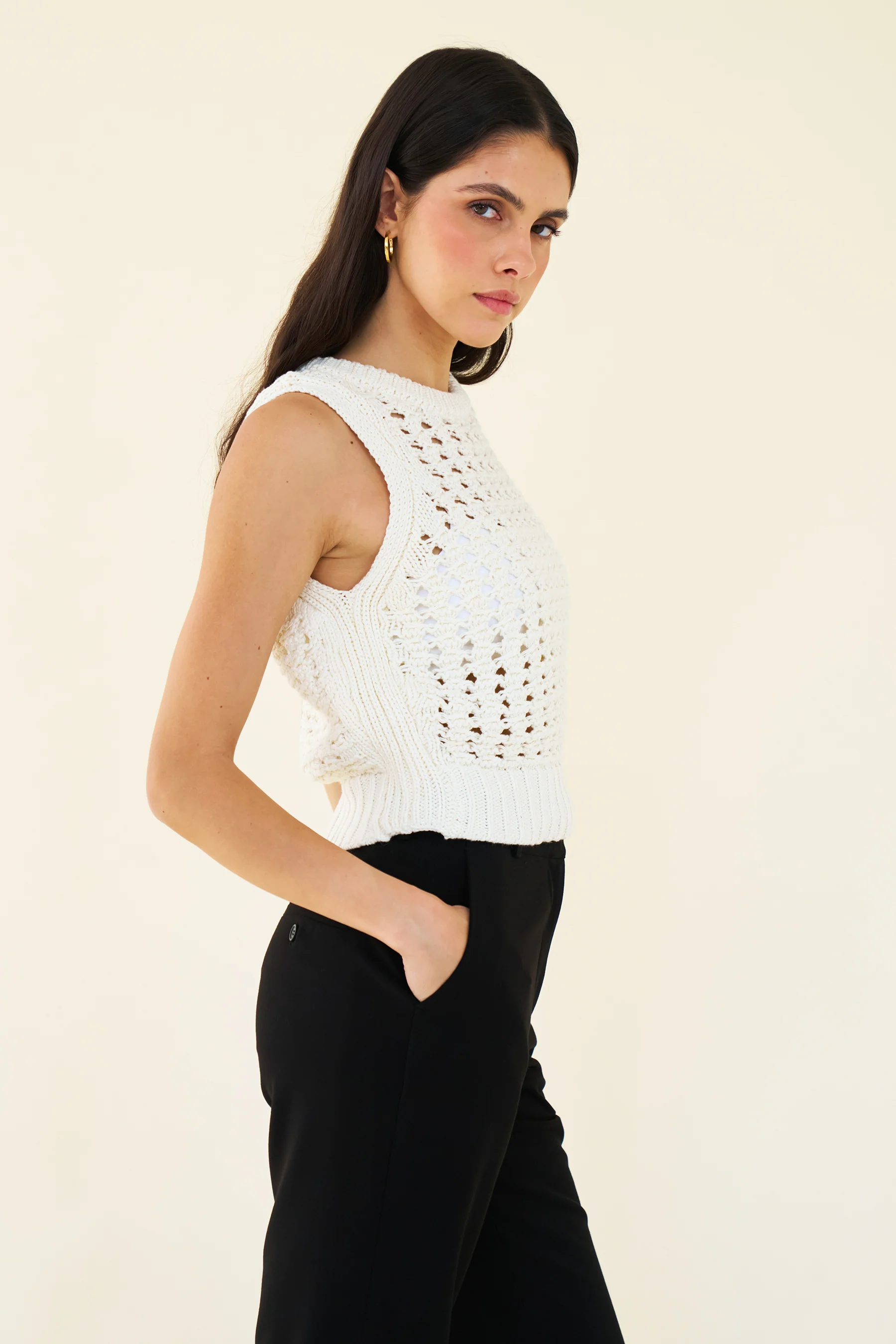 RILEY KNIT - CREAM - Image 3