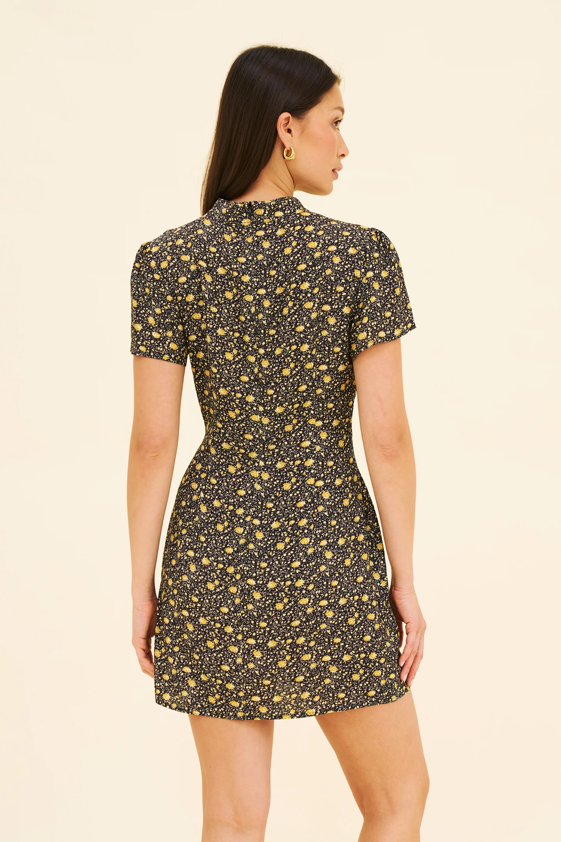 YUA DRESS - BLACK ROSE - Image 6