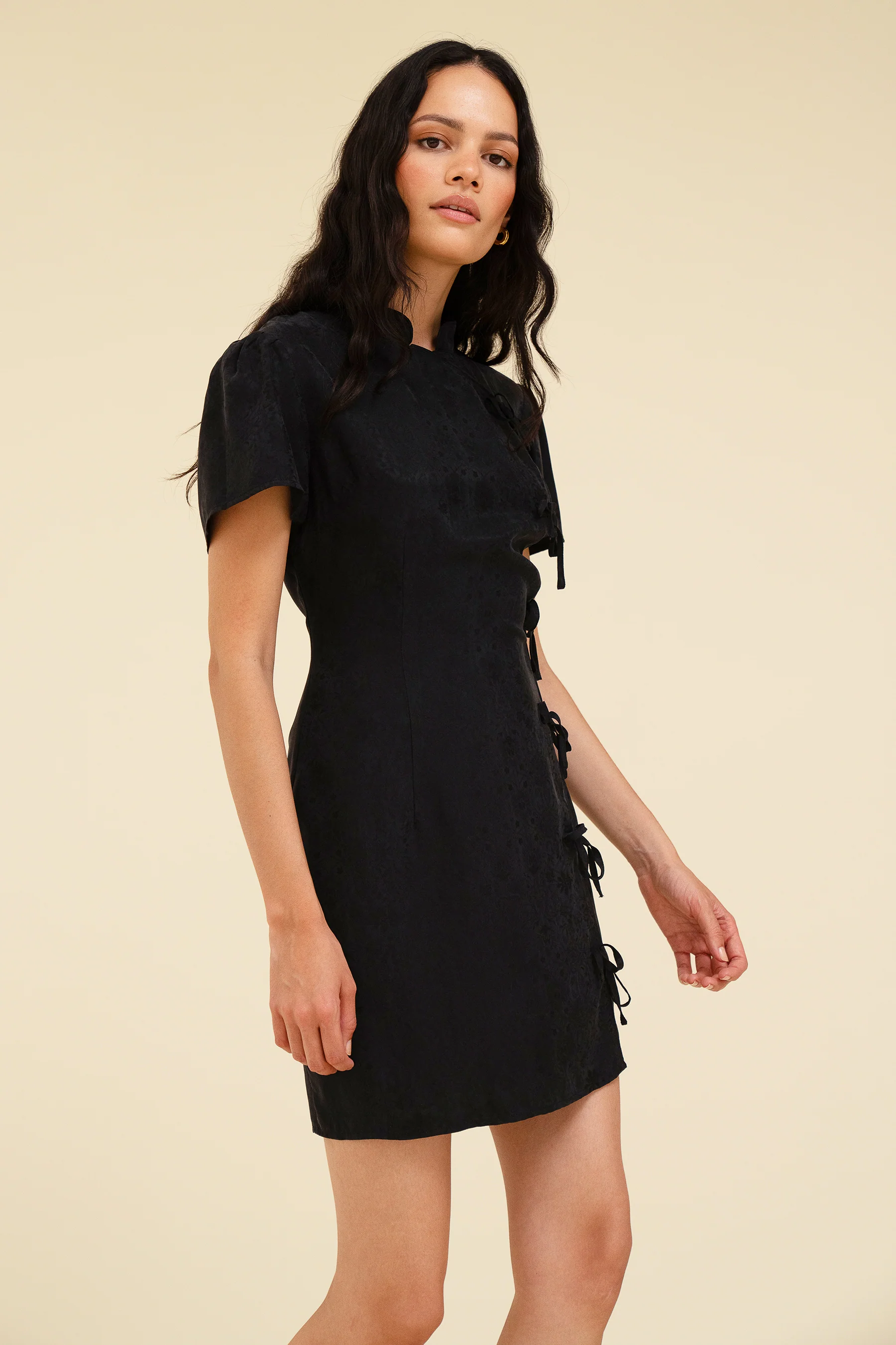 YUA DRESS - NOIR FLEUR - Image 3